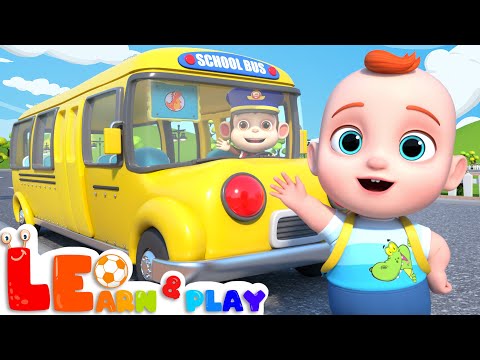 Wheels on the bus | Bus Safety | Learn & Play with Leo