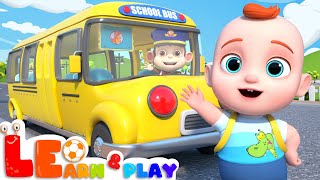 Wheels on the bus | Bus Safety | Learn & Play with Leo