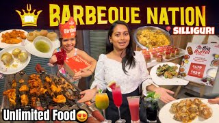Barbecue Nation Unlimited Buffet🔥| Veg And Nonveg | BBQ Nation Siliguri | MountainGirl Subarna |