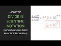 Dividing Scientific Notation Concepts