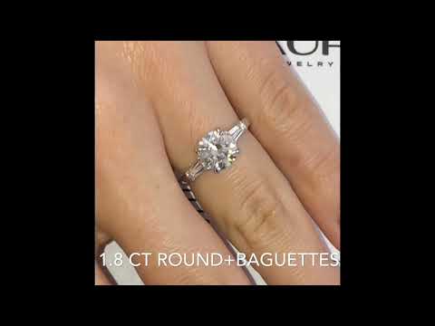 Various Three-Stone Engagement Ring Designs