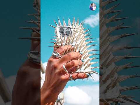 Worldโs Most UNSNATCHABLE Phone Case! ๐ฑ๐ฑ | Spiky Mobile Cover #shorts