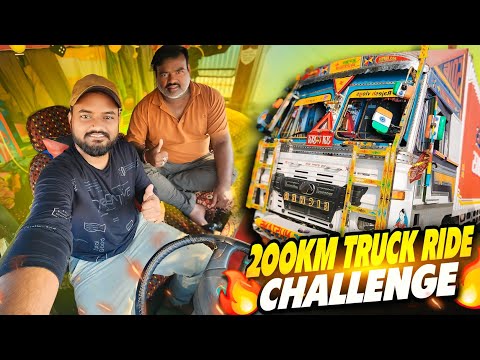 Aaj Pure Din Sagar truck Chalayega 😱 || 200km Truck Ride Challenge || #vlog