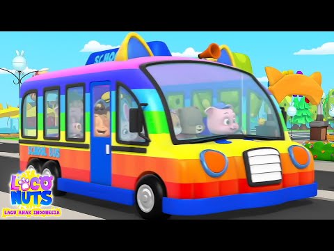 Loco Nuts Roda Di Atas Bus Lagu + Lebih Banyak Video Prasekolah Untuk Anak-anak