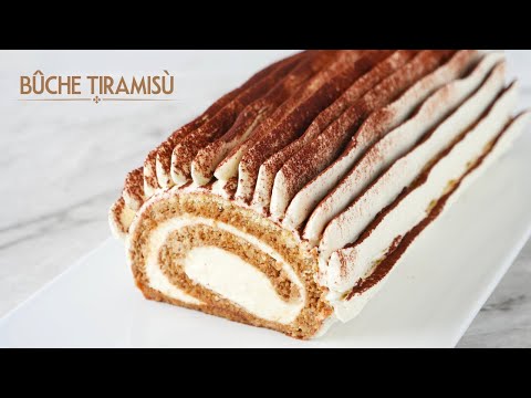 La Meilleure BUCHE TIRAMISU - La Recette Facile de Bûche Roulée façon Tiramisu au Café