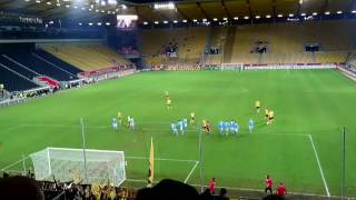 Alemannia Aachen vs Fortuna Köln | Freistoß an's Lattenkreuz | 23.11.2016