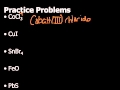 Naming and Formulas of Ionic Compounds