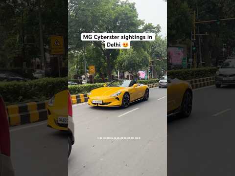 MG Cyberster Sighthings In Delhi 😍 MG New electric car 🔥 #mg #mgcyberster #shorts #viral #trending