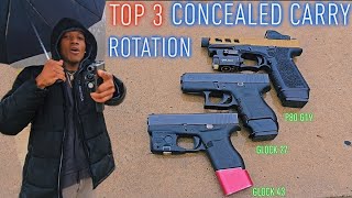 TOP 3 EVERY DAY CARRY GUNS | Glock Edition