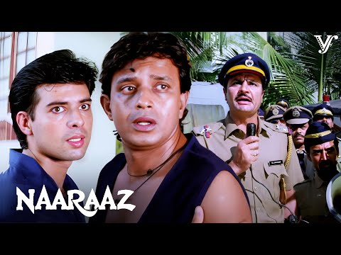 मिथुन दा के घर ड्रग्स और हीरे, चारों तरफ से पुलिस ने घेरा और छापा मारा | Naaraaz Scenes