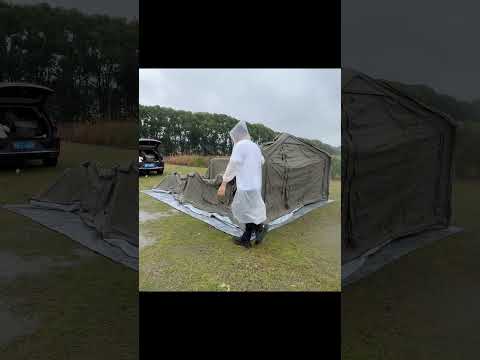 Rainy camp vibes ๐ง๏ธ Pure peace in the wild. #campvibes #raincamping #outdoorlife #nature #asmr