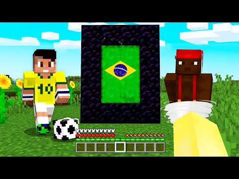 FUI PARA O BRASIL NO MINECRAFT (Não é Brincadeira)