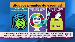 Premios de hasta $10,000 como incentivo para quienes se vacunen