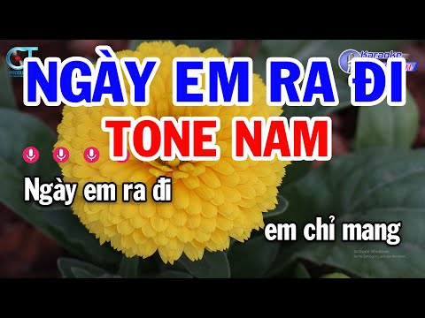 Karaoke Ngày Em Ra Đi Tone Nam ( Em ) Nhạc Sống Đồng Sen