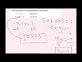 Solving Systems of Linear Equations by Substitution