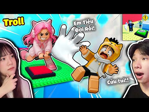 Thử Thách Leo Tháp Tát TROLL Người Yêu Điên Cuồng 🤧 Ngáo Và Kemy Insane Troll Slap Tower Roblox 😈