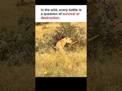 To survive, or to perish #animals #lion #leopard #shorts