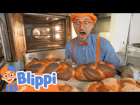 Blippi Visits The Bakery | Educational Videos For Kids | Learning Healthy Eating