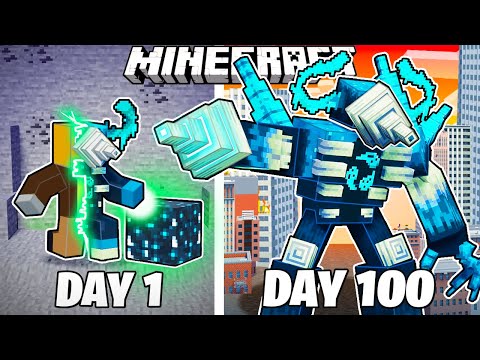 I Survived 100 Days as a SCULK DRILLMAN in Minecraft!