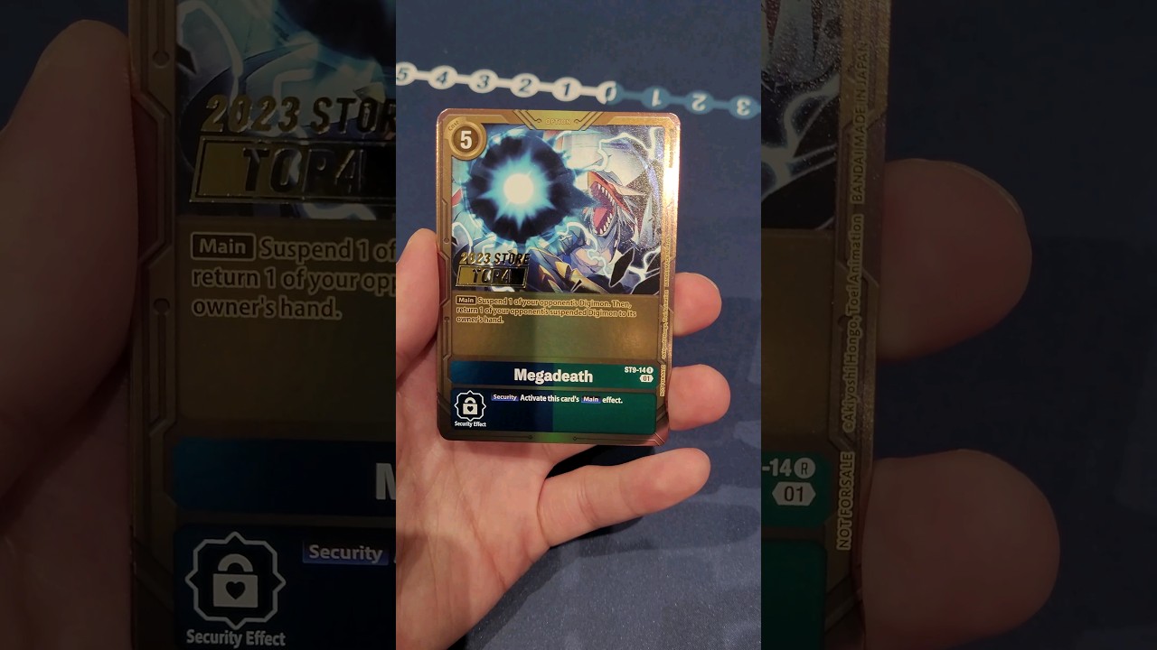 What you get for the 2023 Store Championship Top 4!!! Gold Cards Look AMAZING!!! | Digimon Card Game
