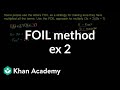 Understanding FOIL and Distributive Property