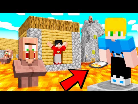 Inundei com LAVA o MUNDO INTEIRO do Meu Amigo no Minecraft!
