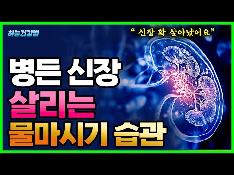 신장 건강 망치는 물 마시기 습관! 신장 안좋을때 건강하게 칼륨과 소금물 먹는법