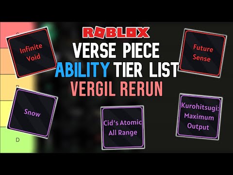 *VERGIL RERUN* Verse Piece Ability Tier List - Vergil Rerun