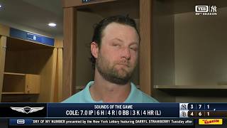 Gerrit Cole on allowing 4 homers in loss to San Diego