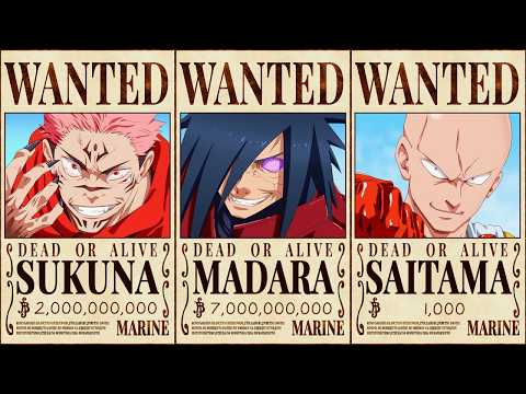 E Se OUTROS PERSONAGENS dos ANIMES tivessem RECOMPENSAS em One Piece?