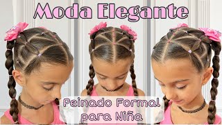 Peinado para Eventos Especiales 🌈Fácil y Hermoso
