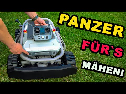 Allrad Rasenmäher für Hanglage | Ein ferngesteuerter Panzer für das Rasenmähen! Mowrator S1 4WD