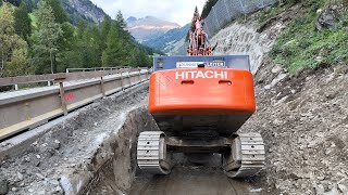 Kraftwerksbaustelle ✅ XXL Druckrohrleitung \ D=1.80 m / water Pipeline | hydro power plant