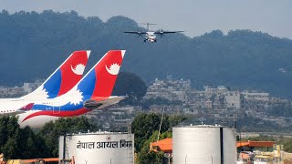 An airport in the middle of a dense population 