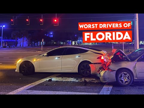 INSANE FLORIDA TESLA CRASHES | BEST OF WHAM BAAM TESLACAM 2025