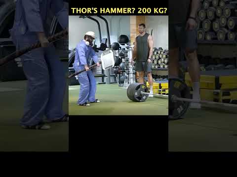 Gym Trainer SHOCKED By 20KG Thor Hammer Challenge!