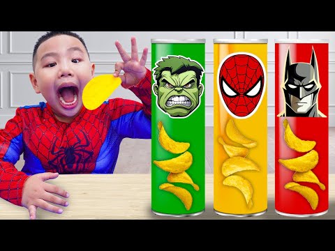 Jolie & Johnny’s Superhero Snack Adventure for Kids To Save the World !