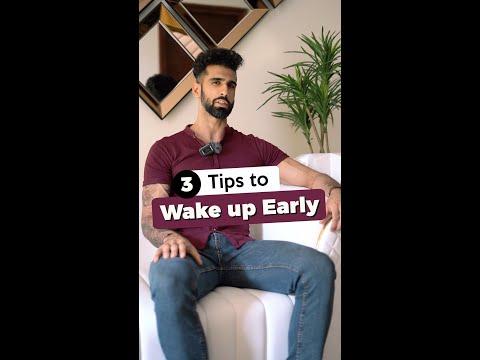 3 Tips To WAKE UP EARLY MORNING ⏰ 🛌😴 #shortsvideos