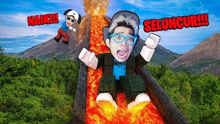 Kita Memanjat Lalu Berseluncur Dari Gunung LavaTertinggi di Dunia Sepanjang Sejarah ROBLOX!!!