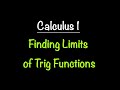 Limits of Trigonometric Functions