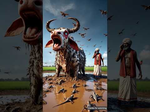 The cow covered in millions of lizards ๐ญ the farmer was frightened , #ai #rescue #trending #cow