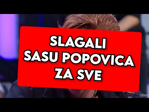 SAD OBJAVILI OVO O SASI POPOVICU! SVE SU GA SLAGALI