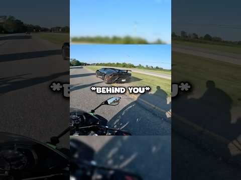 Lambo Driver Brake Checks A Biker 😤 @Phantom_rides