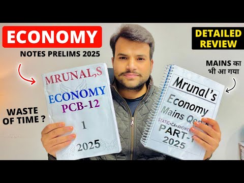 [Latest] Mrunal Patel Economy Notes 2025 🔥| Best Economy Notes for UPSC Prelims 2025 | KGM