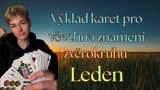 Výklad karet pro všechna znamení zvěrokruhu na měsíc Leden 💕❤️🌷 + Poselství a varování 2026 ✨❄️🌧️