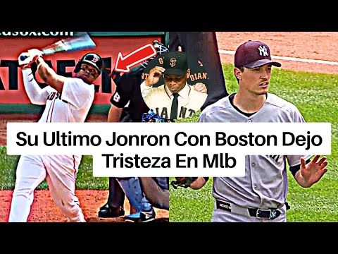 Así Fue El Último Jonron De Rafael Devers Con Boston Antes Del Humillante Cambio A Giants