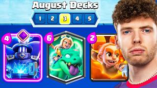 😱🥇TOP 5 BESTE DECKS im AUGUST! | Empfehlungen für JEDEN! | Clash Royale Deutsch