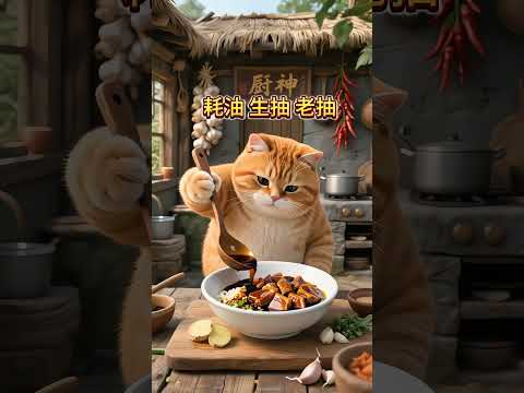 第 1014 集 | 用香料腌制的炖肉，配上南瓜一起蒸。橘猫厨艺真好。 #猫咪 #猫的故事 #ai猫咪 #娱乐 #搞笑