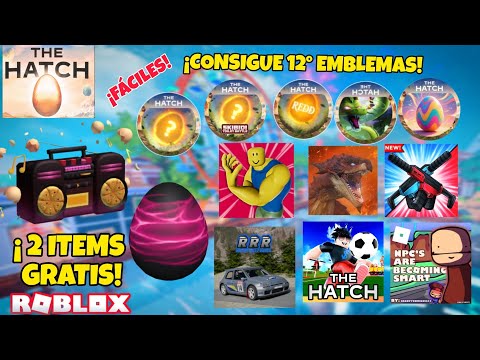 ✅¡COMO CONSEGUIR 2 ITEMS GRATIS! + 12 MEDALLAS DE HUEVO EN ROBLOX! EVENTO THE HATCH 2025🥚