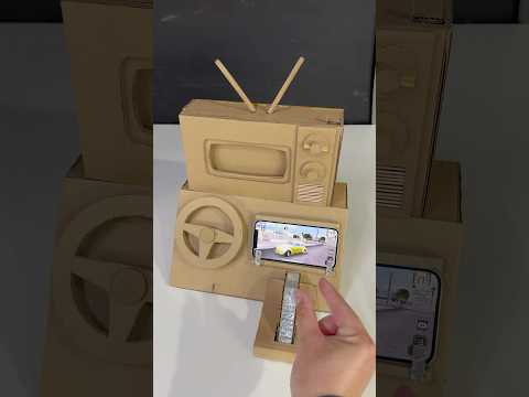 Volante com câmbio de marcha e buzina para jogos de carro #shorts